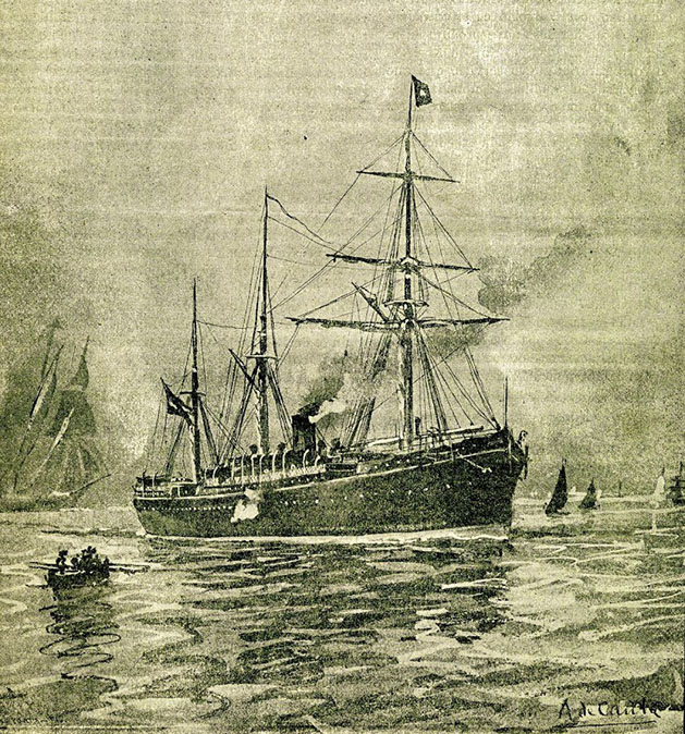 El vapor correo BUENOS AIRES. Revista de Navegación y Comercio. Año 1891 1