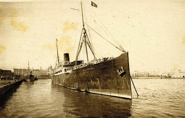 Vapor BUENOS AIRES. Cadiz. Ca. 1920s. Postal 629