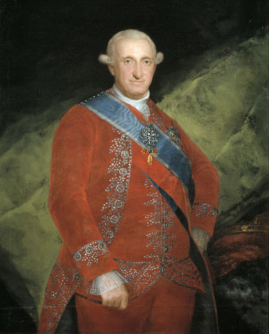 Carlos IV de rojo