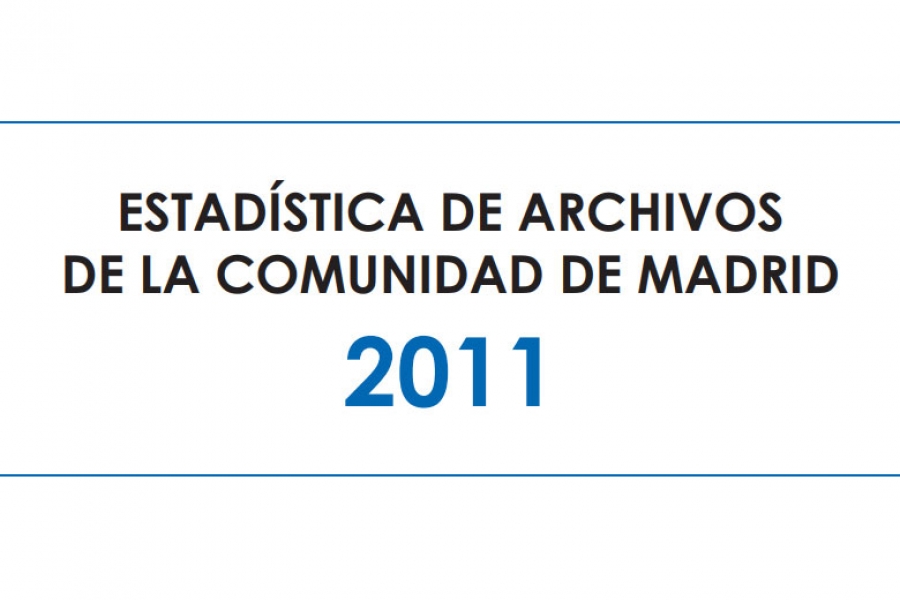 Publicada la Estadística de Archivos de la Comunidad de Madrid