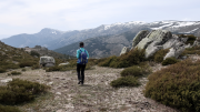 Montañera en la Sierra de Guadarrama