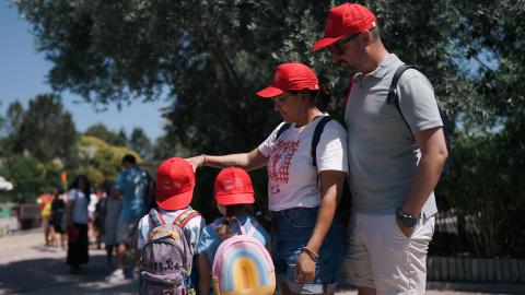 Familias de acogida en el Parque Faunia de Madrid