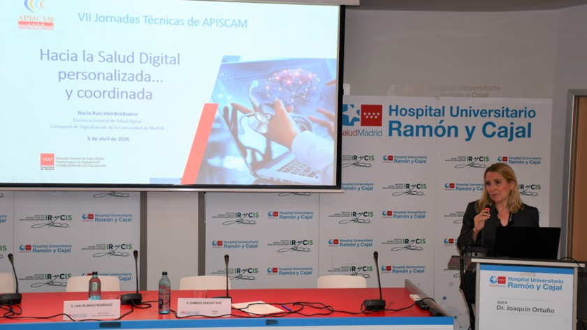 Imagen de una de las ponencias del evento en el Hospital Universitario Ramón y Cajal