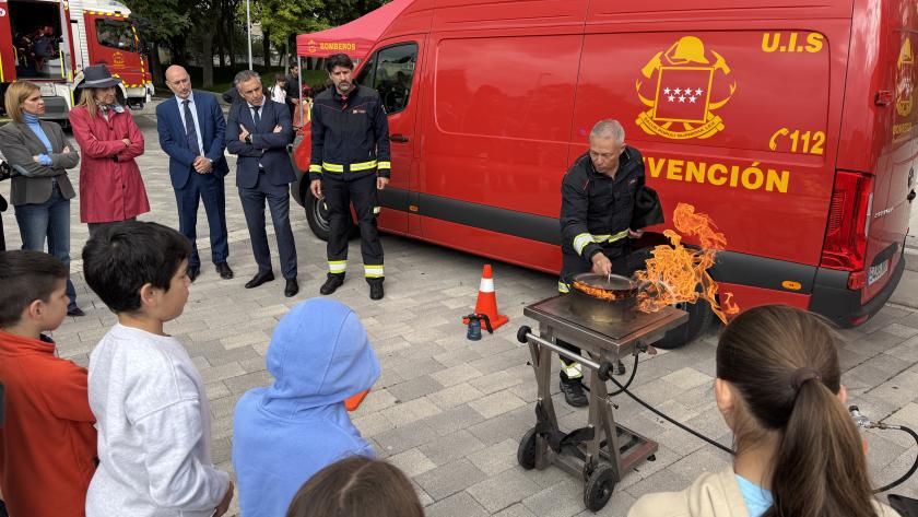 El consejero Novillo en la presentación de la XXI Semana de la Prevención de Incendios