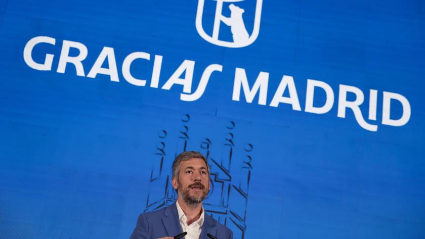 El consejero de Presidencia en el Palacio de Cibeles