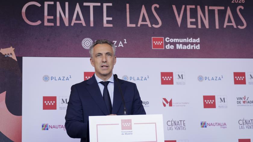 El consejero Novillo presenta la VII edición de Cénate Las Ventas