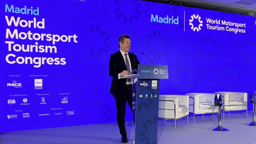 El consejero De Paco Serrano en la inaguración del World Motorsport Tourism Congress