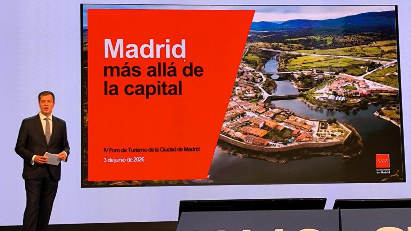 La Comunidad de Madrid, en el IV Foro de Turismo Ciudad de Madrid 2026 El viceconsejero Martín Izquierdo en la ponencia Madrid más allá de la capital