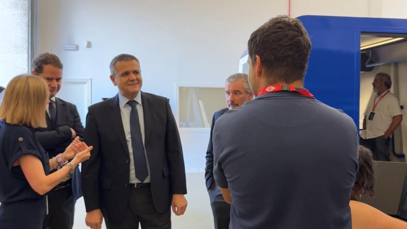Rodrigo visita el nuevo Centro de Formación de Metro de Madrid El consejero Jorge Rodrigo durante su visita al nuevo Centro donde se va a instruir al personal del suburbano de cara a la automatización de la Línea 6