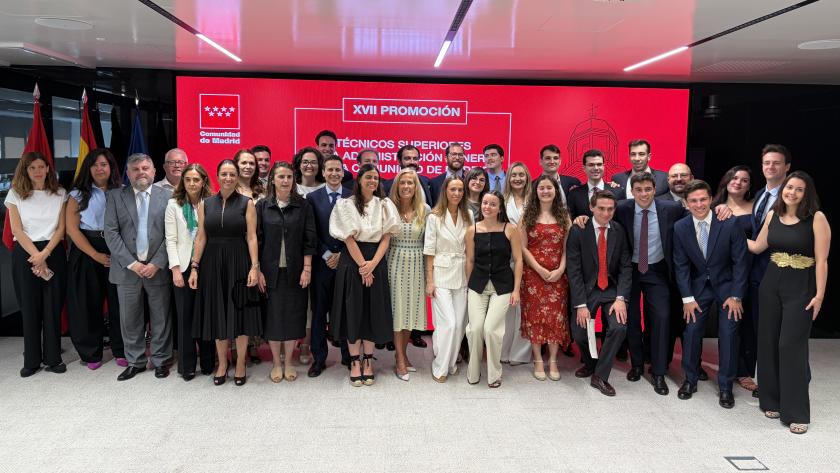 La Comunidad de Madrid refuerza el talento en su Administración pública con una nueva promoción de Técnicos Superiores La consejera Albert en la clausura la XVII promoción, celebrado hoy en la sede de la Consejería.