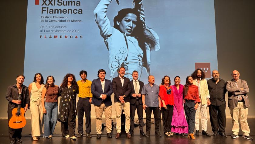 La Comunidad de Madrid dedicará el XXI Festival Suma Flamenca al papel de la mujer en la historia del arte jondo El consejero De Paco Serrano en la presentación del XXI Festival Suma Flamenca
