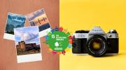 imagen promocional fotografías de nubes y cámara