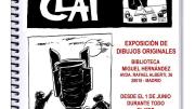 Cartel con dibujos representativos de la exposición La libreta de Clai