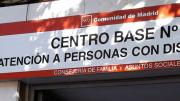 Cartel de la entrada del Centro Base Nº 8 de la Comunidad de Madrid