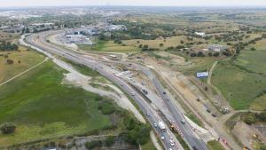 obras de ampliación del tercer carril de la M-607