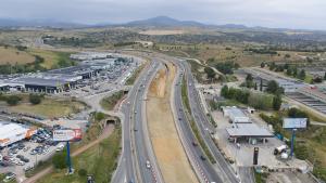 obras de ampliación del tercer carril de la M-607