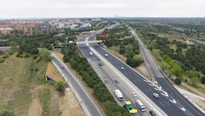 obras de ampliación del tercer carril de la M-607