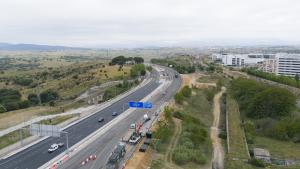 obras de ampliación del tercer carril de la M-607