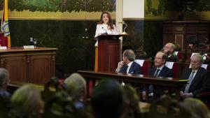 La consejera Matute en la entrega del Premio Eugenio Rodríguez Pascual 