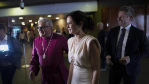 Díaz Ayuso asiste a una misa en la Basílica de Santa María de Guadalupe