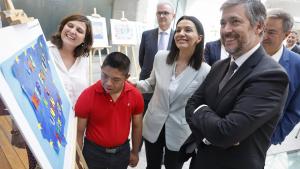Los consejeros García Martín y Zarzalejo en la 22ª edición del tradicional concurso de carteles sobre la historia y los valores de la Unión Europea