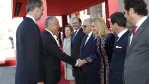 Cristina Cifuentes asiste a la recepción oficial del presidente de Portugal