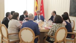 Garrido durante la reunión con el Tercer Sector