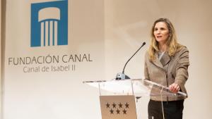 Paloma Martín en la  mesa de debate con investigadores y técnicos en el marco de la COP25
