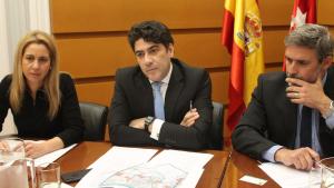 David Pérez durante la reunión