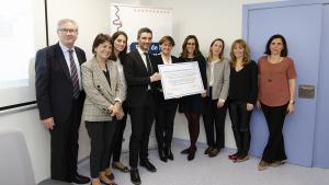 responsables del hospital gregorio marañón y organizadores del premio