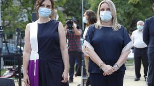 Isabel Díaz Ayuso durante el homenaje a la memoria de Miguel Ángel Blanco