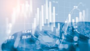 Gráficos a modo de fondo azul