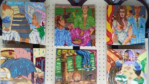 Imagen de un cuadro de la exposición del pintor Jesús Solano Calvo