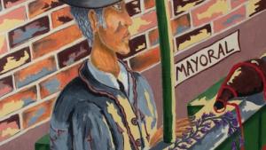 Imagen de un cuadro de la exposición del pintor Jesús Solano Calvo