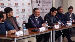El consejero de Enrique López durante la presentación del curso