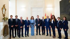 La presidenta durante el acto 