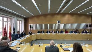 El consejero Jorge Rodrigo durante la primera reunión técnica del Pacto Regional por la Vivienda