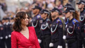 La presidenta durante el desfile