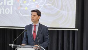 El consejero Emilio Viciana durante la entrega de los II Premios de Ciencia en Español