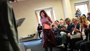 La presidenta durante el acto