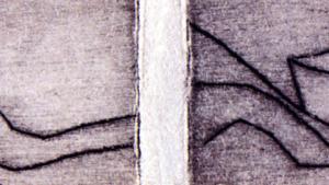 Grabado Temperature Nº Inv. CE00038 © Pablo Picasso - Sucesión Picasso / VEGAP Madrid 2026 Dibujo grabado de un barco sobre el mar