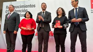 El consejero Miguel Ángel García Martín durante el reconocimiento a los agentes del 012 con más de 12 años de servicio