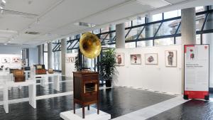 Sala de exposiciones de Móstoles. Fotografía: Andrés de Gabriel Vista de una sala de exposiciones