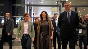La presidenta Isabel Díaz Ayuso en el acto del Día de Madrid en FITUR 2025