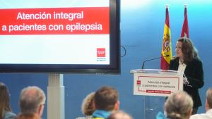 La consejera Fátima Matute en el Hospital público Universitario Clínico San Carlos