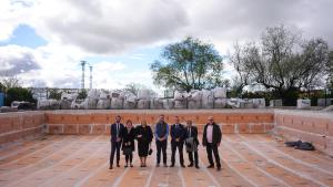 Miguel Ángel García Martín en un momento de su visita a varias actuaciones a cargo del PIR en Torrelaguna
