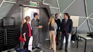 La consejera Rocío Albert con el Parque de Innovación de Buenos Aires