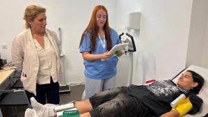 Charo Azcutia visita el nuevo nódulo del estudio impact