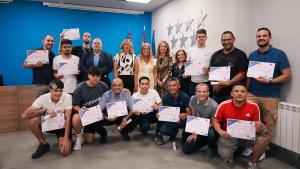 La consejera Rocío Albert durante su visita al Centro de Formación para el Empleo de la Administración Regional
