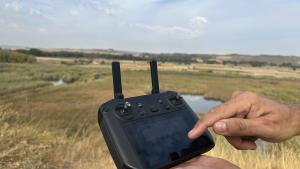drones para el seguimiento de aves autóctonas en el Parque Regional del Sureste